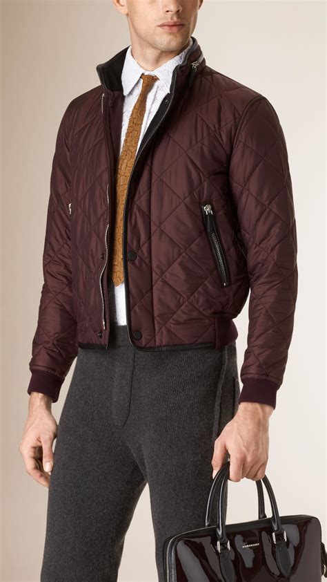 burberry quilted jacket mens|burberry men's quilted bomber jackets.